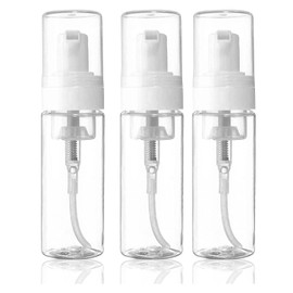SOTICA 3pcs Foam Bottle Dispenser, Refillable Soap Dispenser with Transparent Empty Spray Bottles Foaming Hand Soap Dispenser Bottles 200ml/7OZ Foam Pump Dispenser Bottle