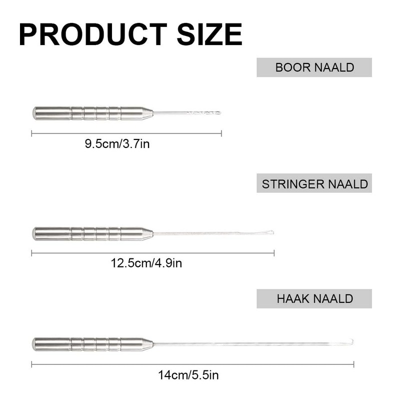 BCBF Pack of 3 Bait Needles, Bait Needle Drill Tool