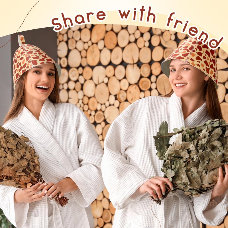 JaGely Sauna Hat Vaporarium Hat Sauna Wool Cap Russian Banya