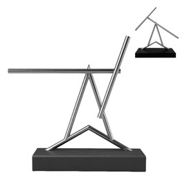 Asdays Swinging Sticks Object Interior Desktop Perpetual Engine Mobile Permanent Kinetic Art (A-Shape)