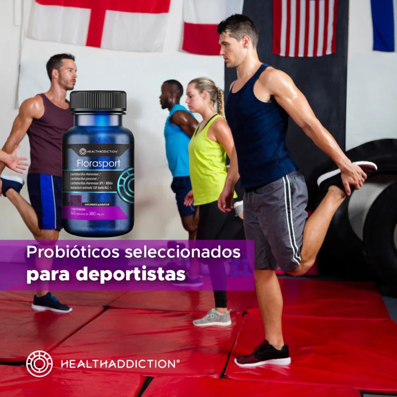 HEALTHADDICTION - Probiticos Para Deporte - Apoya Rendimiento Deportivo y