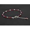 Natural Red Garnet Gemstone Beads With Ball Bracelet for Women,