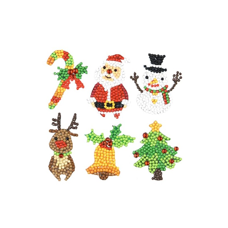 Diamond Painting Sticker Set Christmas Craft Kit for Children Age