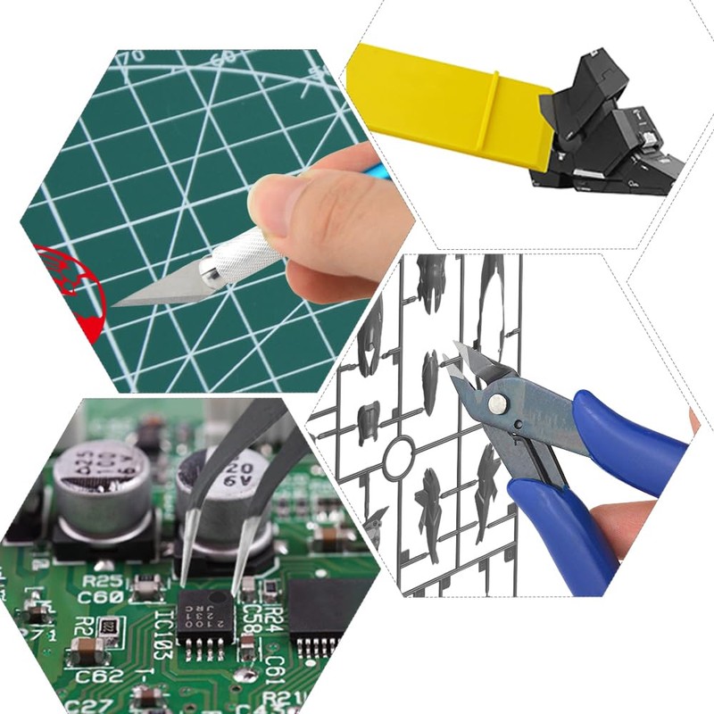 WMYCONGCONG 14 PCS Gundam Modeler Basic Tools Craft Set Hobby