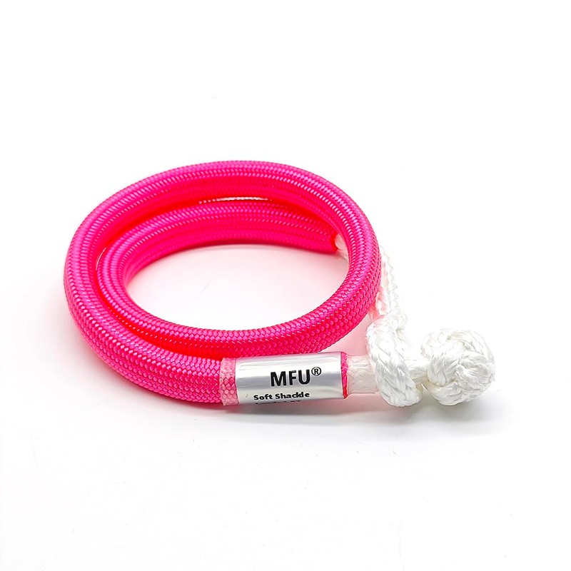 Mini Soft Shackle 6mm*15'' Pink、Blue、Orange with Nylon Sleeve Replace Metal