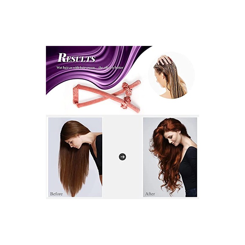 Rizador de pelo sin calor, diseño segmentado mejorado