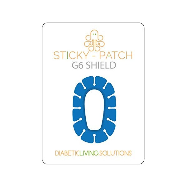 The Blue G6 Shield for Your Dexcom Over Patches Diabetic Accessory | Reusable and Washable | Great Gift for a Diabetic Child or Adult