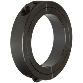 Climax Metals 2C-175 Black Oxide Plated Steel Two-Piece Clamping Collar, 1-3/4" Bore Size, 2-3/4" Outside Diameter, 5/16"-24 x 1" Set Screw