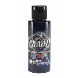 Createx Wicked Colors W057 Detail Blue Violet 2oz. water-based universal airbrush paint. by SprayGunner