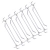 ABOOFAN 50Pcs Triangular Hole Board Hooks for Supermarket Shelving Thick