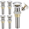 Rockgoya Bathroom Sink Drain,5 Pack Drain Stopper Bathroom Sink Without