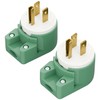 (2 Pack) 90 Degree USA Canada Male Plug Nema 5-15P