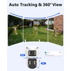 【2-Way Audio】 4MP Extend PTZ Security Cameras Wireless Outdoor