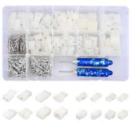 JRready ST6554 2 3 4 6 Pin Connector Kit .093”.062” Molex Pin Extractor Tool 14-20AWG/18-24AWG Crimp Terminal Pins and Sockets Power Connectors for Automotive Electrical Appliances