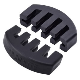 Paifeancodill Rubber 4/4 Violin Practice Mute, 2 Pcs Rubber Violin Practice Mute Combo, Black 4/4 Violin Mute Practice, Violin Mute, Ultra Practice Silencer, Mute Fiddle Silencer with 5 Prongs