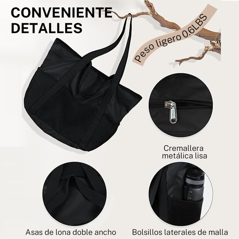 Bolso de Mano Para Mujer,Bolso de Viaje,Bolsa de Playa Plegable