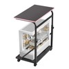 FUSLITE Ergonomic Height Adjustable Computer Tower Stand, 2-Tier CPU Holder
