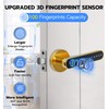 eLinkSmart Fingerprint Door Knob Lock, [2024 Upgraded Version] Keyless Entry