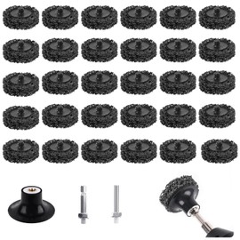 30 Pcs 2 Inch Quick Change Easy Strip Discs, Die Grinder Sanding Disc Paint Stripping Wheels, for Drill Die Grinder Attachments (Black)