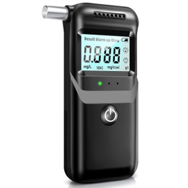 Breathalyzer, 2026 Upgraded Breathalyzers for Alcohol with LCD Digital Display, Personal Portable Alcohol Breathalyzer Tester for Home and Party Use, 5 Mouthpieces