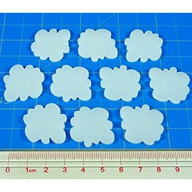 LITKO Fire Fighting Game, Smoke Tokens, Translucent White (10)
