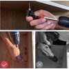 105° Angle Wrench, Cordless Screwdriver Angle Attachment with 1/4 Inch