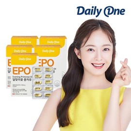 Daily One EPO Evening Primrose Oil Gamma Linolenic Acid Vitamin E 5 cans / 데일리원 EPO 달맞이꽃 종자유 감마리놀렌산 비타민E 5통