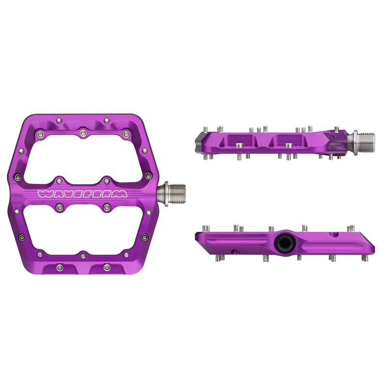 Wolf Tooth Waveform Aluminum Pedals - Large - Ultraviolet Purple