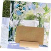 jojofuny 10Pcs Rustic Wooden Place Card Holders Elegant Memo Clips