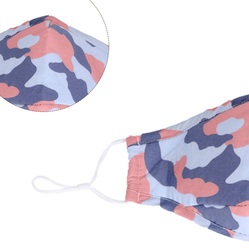 Children's Camouflage Cotton Face Mask, Reusable, Washable & Dustproof, Breathable