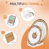 Affbei 8 Pcs Acrylic Dinnerware Display Stand - 4 Pcs