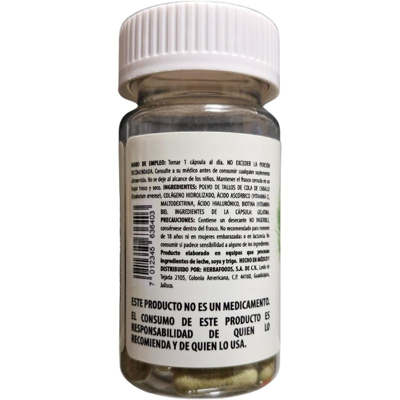 BLEN, Capsulas con biotina, cola de caballo y colágeno, 60