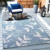 SAFAVIEH Courtyard Collection 8' x 10' Navy / Blue CY8841