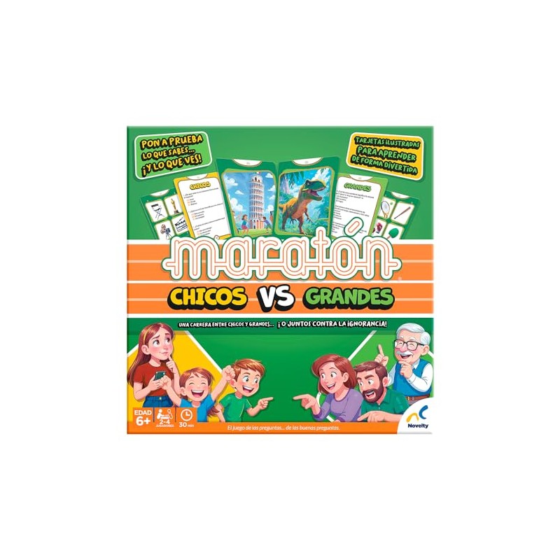 Juego DE Mesa MARATON Chicos VS Grandes Caja Carton