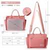 KALIDI Women's Tote Bag 3-Way Use Detachable Shoulder Strap Large