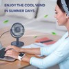 Mini Desk Fan, USB Powered Desktop Fan with 4 Speeds,
