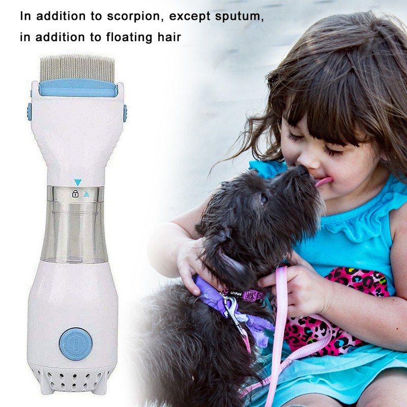 Electric Lice Comb Animal Vacuum Electric Filter Hair Cleaner Professional