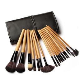 Juego de brochas de Maquillaje, 18 Uds., Juego de brochas de Maquillaje Profesional, Bolsa, Base, pestañas, Cejas, Sombra de Ojos, Herramienta de Maquillaje cosmético