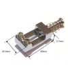 Single individual strat electric guitar bridge saddle in chrome tremolo