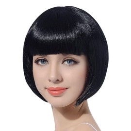 MUNSKT Wigs bob, wigs for carnival, wigs women's black hair wigs straight, fancy dress, theme party, carnival wigs, women's wig, short