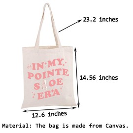 Ballet Footwear Tote Bag In My Pointe Shoe Era Tote Bag Ballet Pointe Shoe Gift Ballet Dance Lover Gift (Pointe Shoe TOTE)