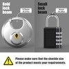Keyed Padlock, [2 Pack][Waterproof] [Anticut] Diyife 70mm Stainless Steel Disc