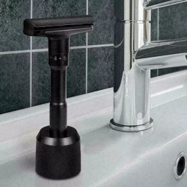 Unbranded Shaving Factory PREMIUM RAZOR | Adjustable Double Edge Safety With STAND Black