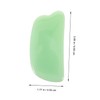 KOMBIUDA 2pcs Facial Guasha Scraping Tool Jade Massage Board for