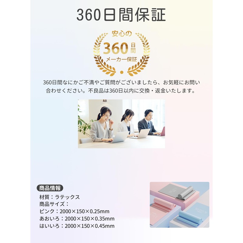 PROIRON Stretch Band Set (2M Latex)