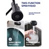LUFEIDRA Black Kitchen Faucets with Pull Down Sprayer - High