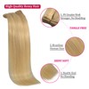 Kinky Straight Human Hair Clip in Extensions Blonde Double Weft
