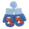 Toddler Boys Girls Dinosaur Winter Warm Knit Mittens with String