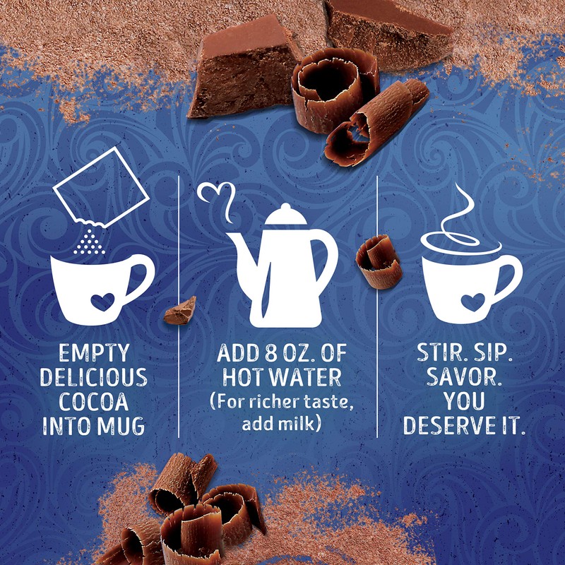 Swiss Miss Dark Chocolate Flavored Hot Cocoa Mix, Hot Cocoa