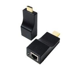 DDMALL ProAV 500ft HDMI Extender Over IP Kit, Full HD 1080P, 1 to 1 Extender Over CAT5e/6 Cable or 1 to Many Over Gigabit Switch, H.265/HEVC, POC, Plug and Play, Transmitter and Receiver Kit (HIP-10)